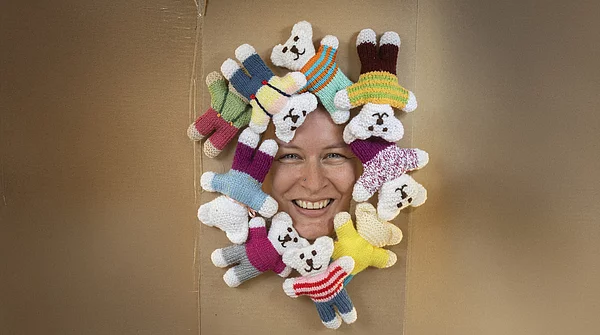 Ellen mit Teddys