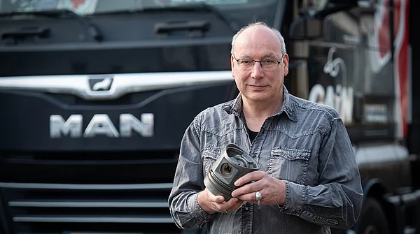 Klaus mit Kolben